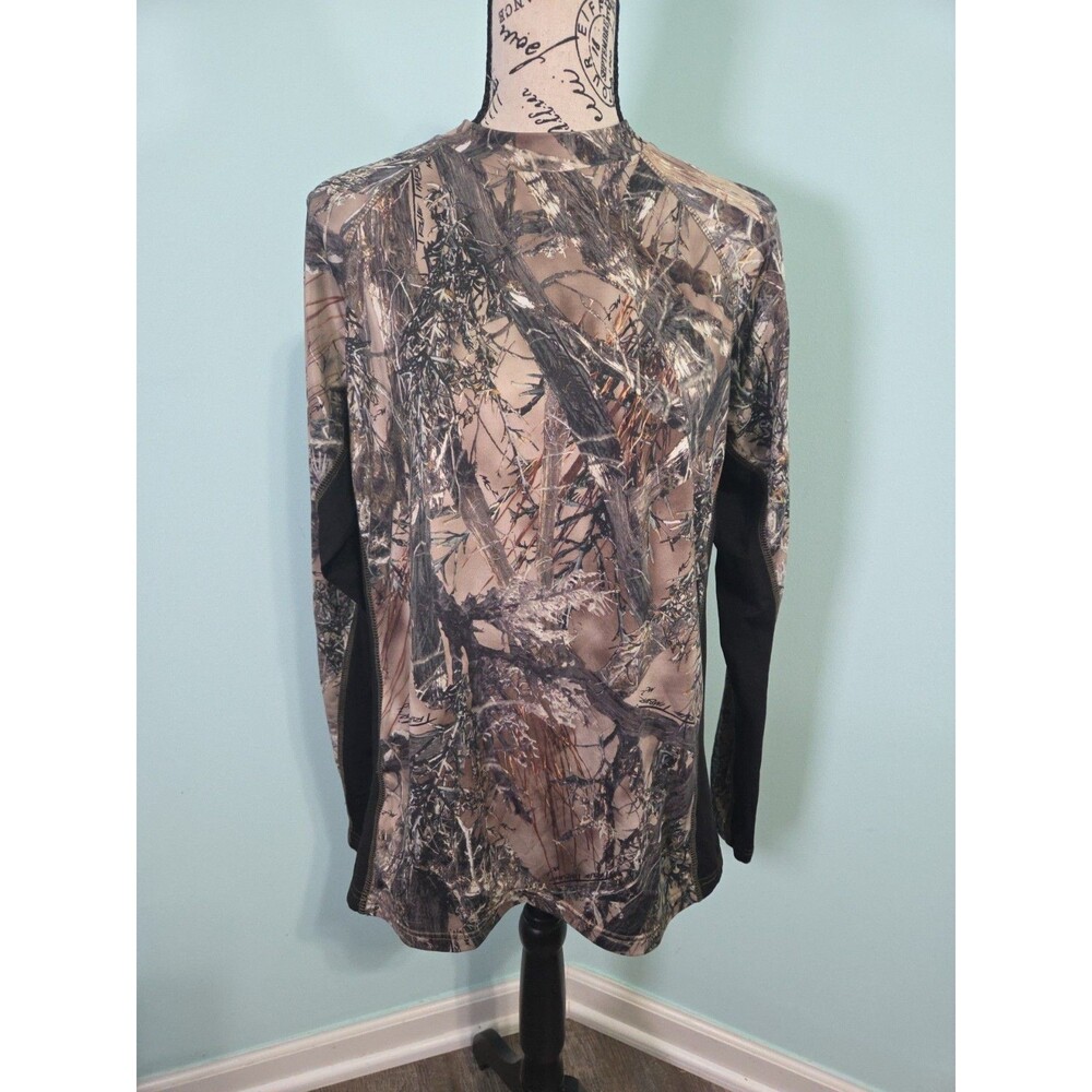 Men’s Camo Long Sleeve Silvertec Camoflage Shirt Mens large Tryetimber XD